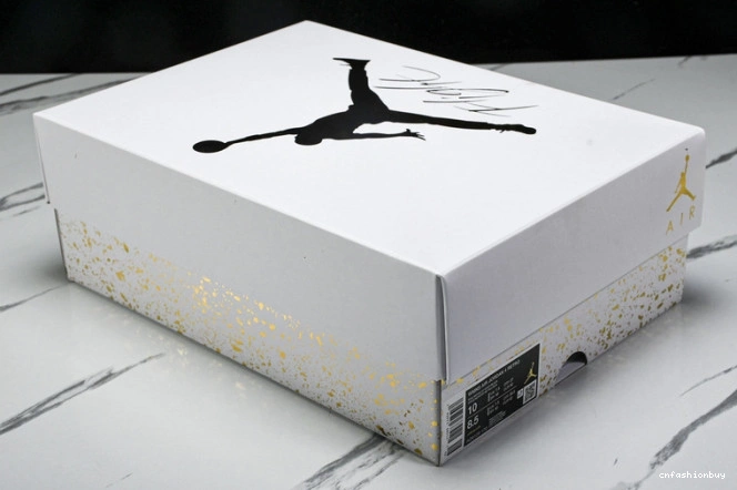 Gold Jordan Metallic AQ9129-170 Retro 4 0918